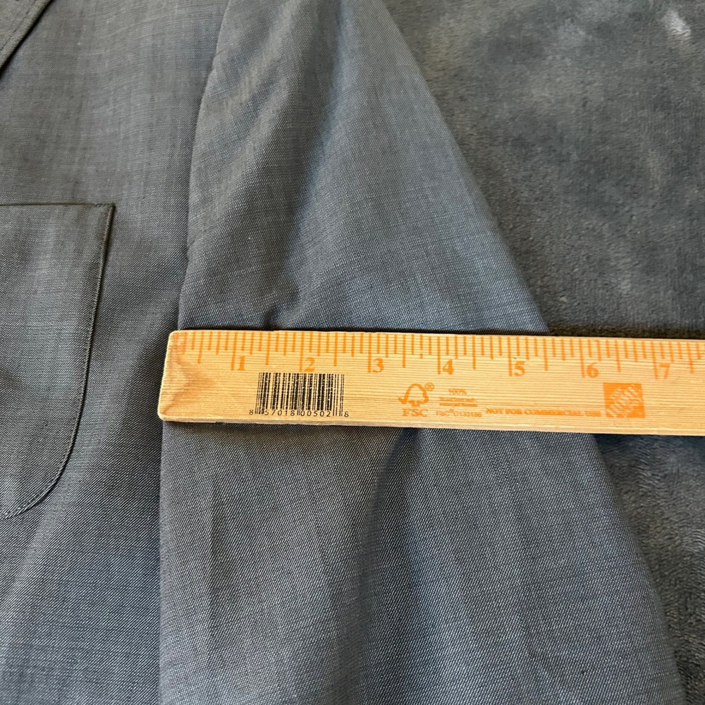 Kenneth Cole New York Gray Wool Blend Blazer Sport Coat Mens Large 42R - Picture 7 of 11